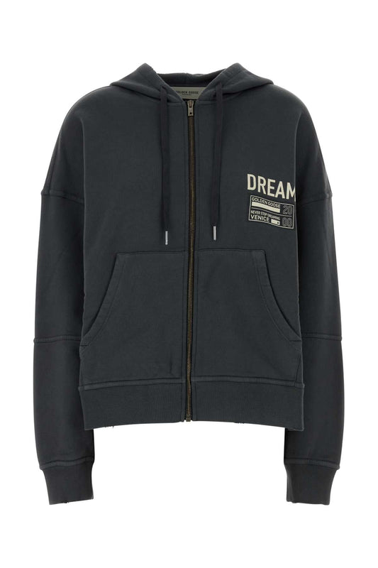 Golden Golden Goose Deluxe Brand ダークグレー コットン オーバーサイズ オッタヴィアーノ スウェットシャツ - Image 1