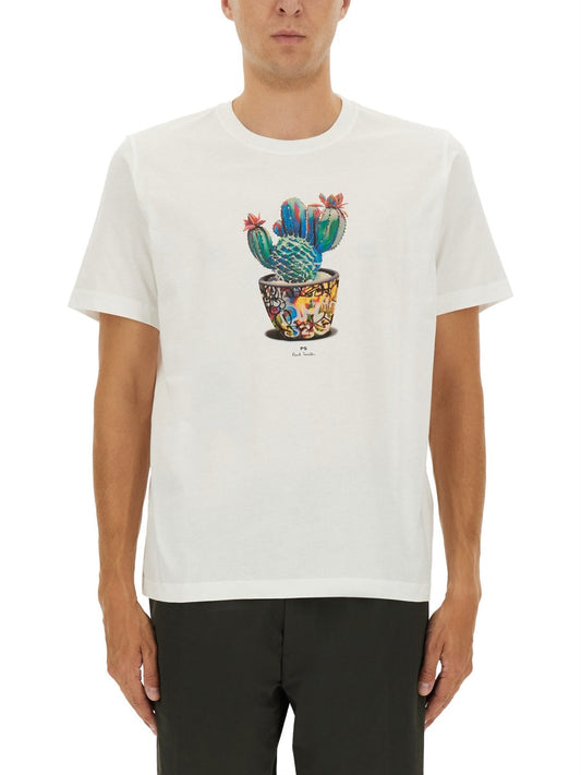 Paul PS By Paul Smith Cactus Print Tシャツ - Image 1