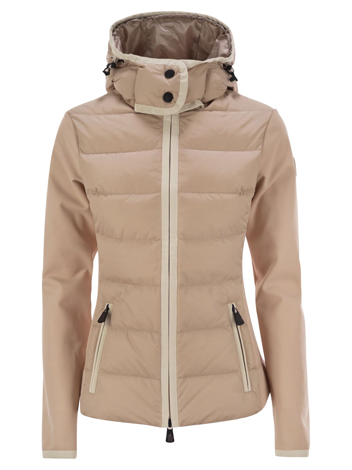 Moncler モンクラーグレノブルパッド入りスウェットシャツとフードとジップ - Image 1