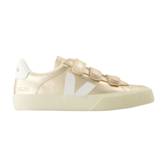 Veja Recife Logo Sneakers Veja Leather Gold - Image 1