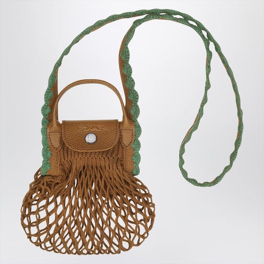 Longchamp Longchamp Xs タバコ色のラプリエージメッシュバッグ - Image 1