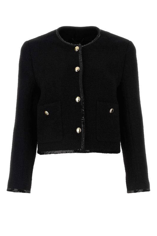 Miu Miu Miu Black Tweed Blazer - Image 1