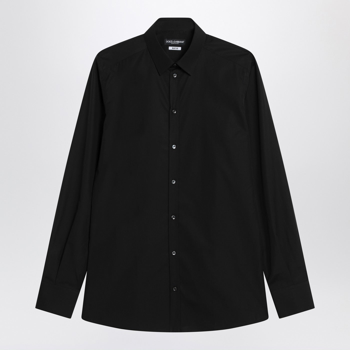 Dolce ドルチェ＆ガッバーナブラックコットンシャツ - Image 1