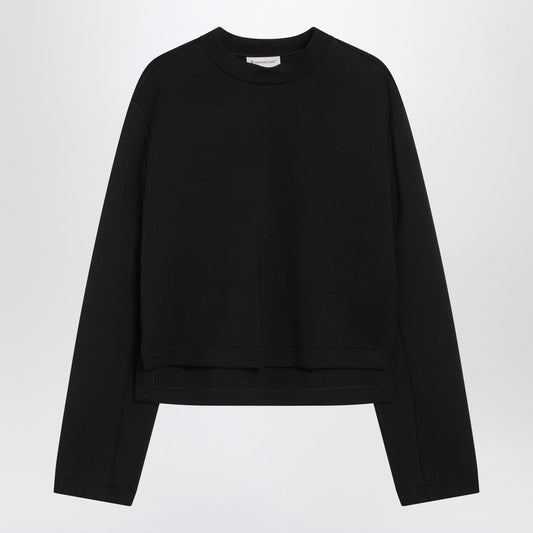 Moncler モンクレールxエドワードエンニンフルブラックスウェットシャツが非対称裾を備えています - Image 1