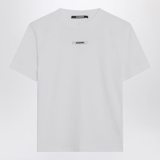 Jacquemus Jacquemus White T Shirt With Logo Patch - Image 1