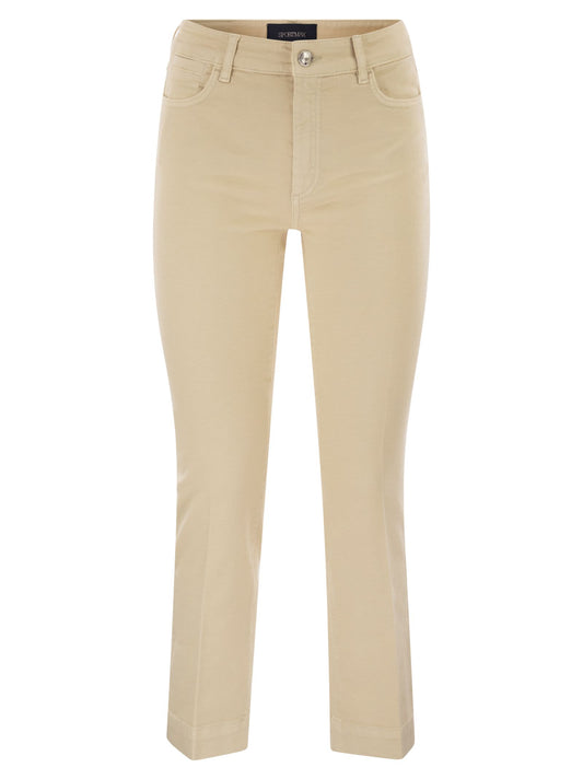 Sportmax SportMax Enna Denim Pants With Mini Flareライン - Image 1