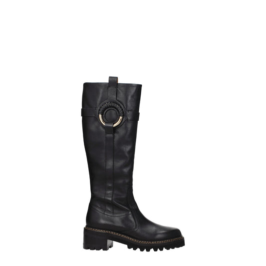 See ChloéBootsWomen Leather Black - Image 1