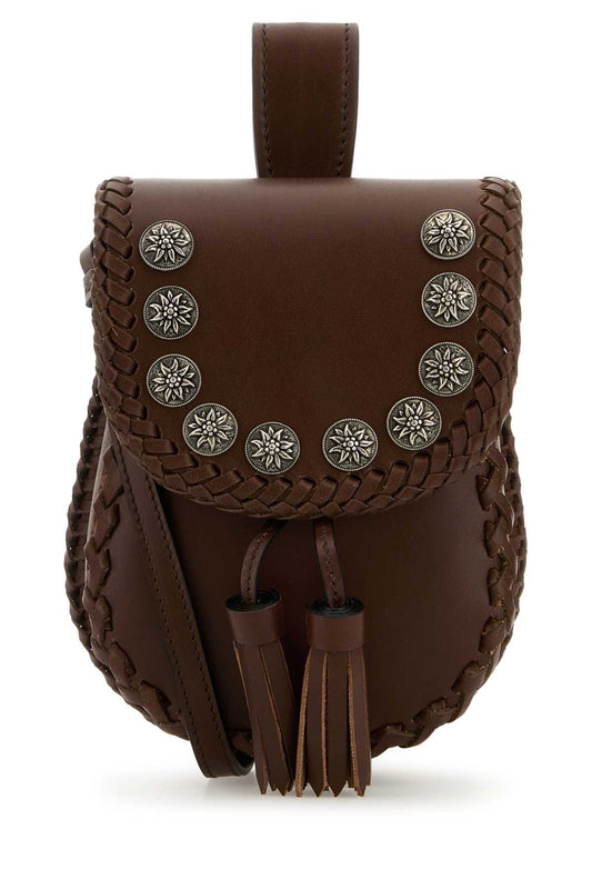 Prada プラダブラウンレザークロスボディバッグ - Image 1