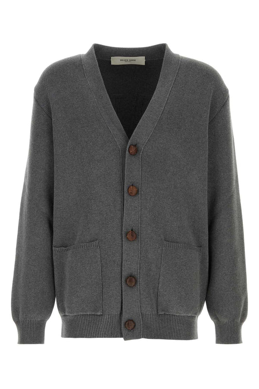 Golden Golden Goose Deluxe Brand ダークグレー コットンブレンド ダリル カーディガン - Image 1