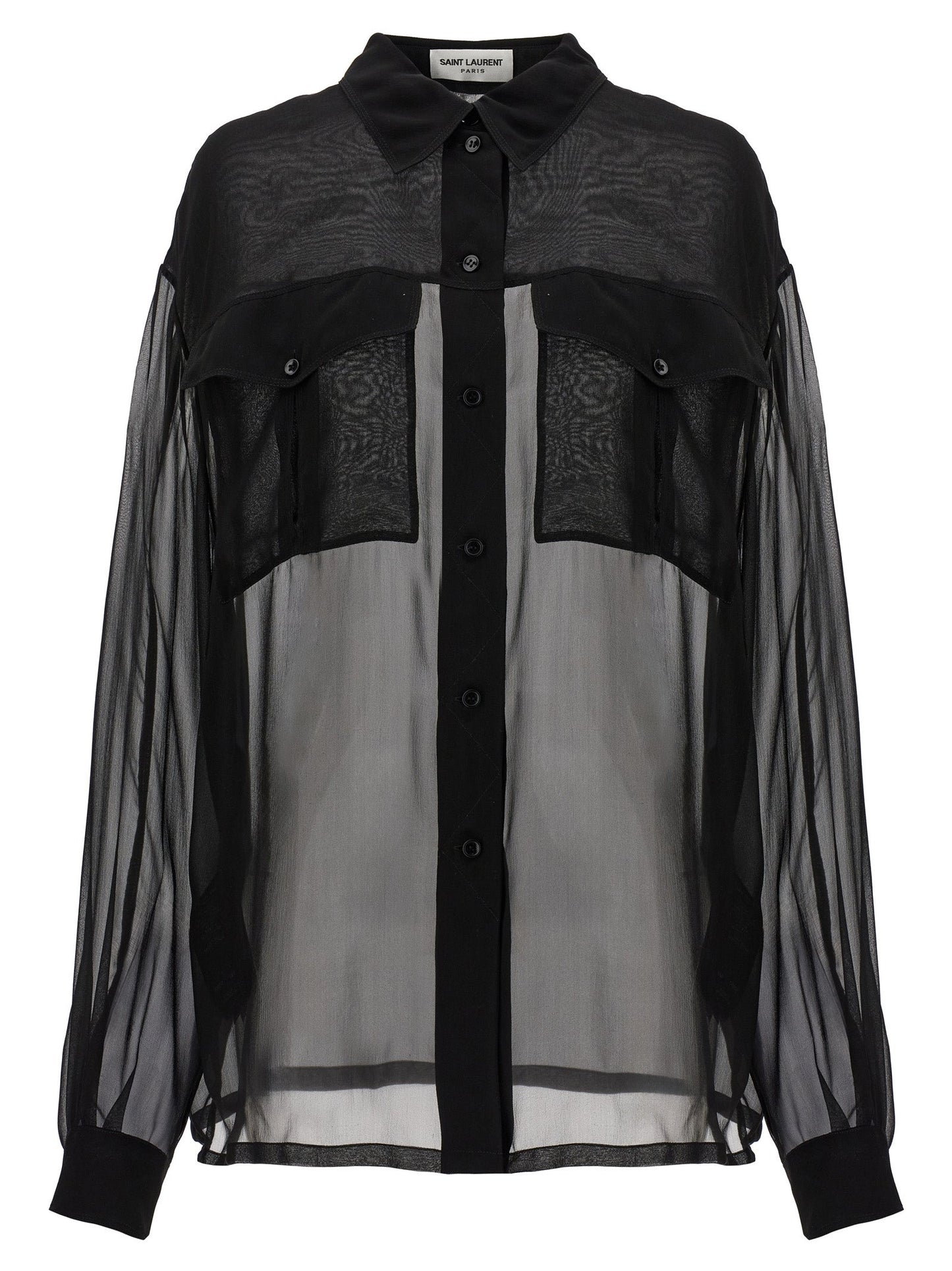 Saint セントローランシルクモスリンシャツ - Image 1