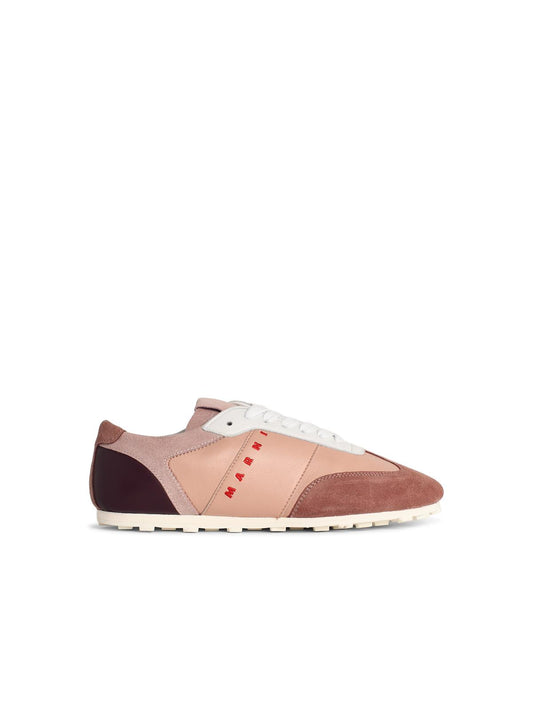 Marni Marni 'Softy Soccer' Pink Learスニーカー - Image 1
