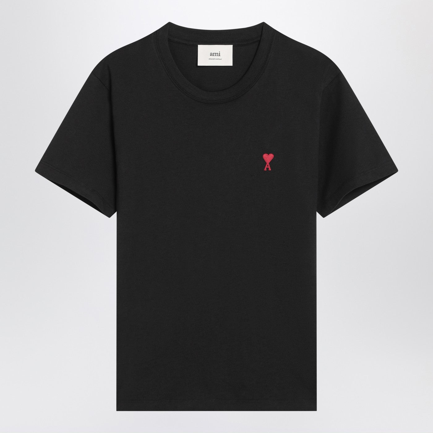 Ami Ami Paris Ami De Coeur Black Tシャツ - Image 1