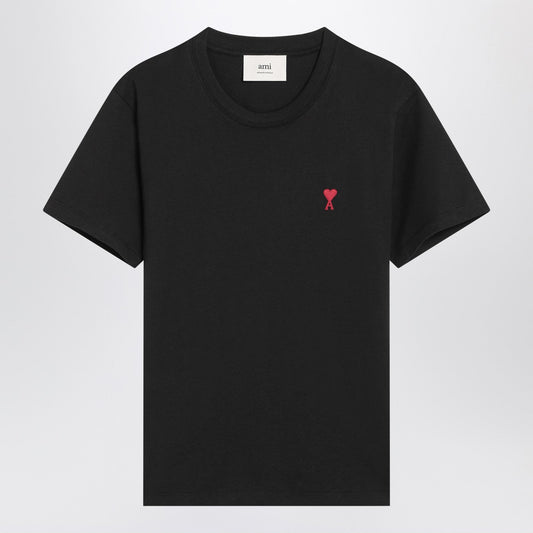 Ami Ami Paris Ami De Coeur Black Tシャツ - Image 1