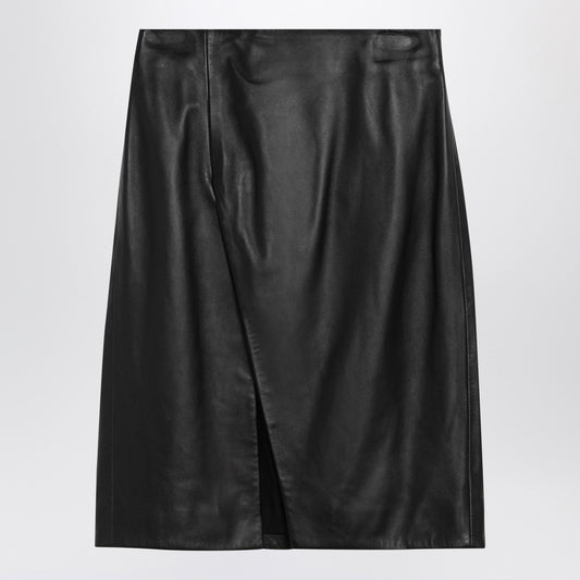 Loulou Loulou Studio Akare Black Leather Skirt - Image 1