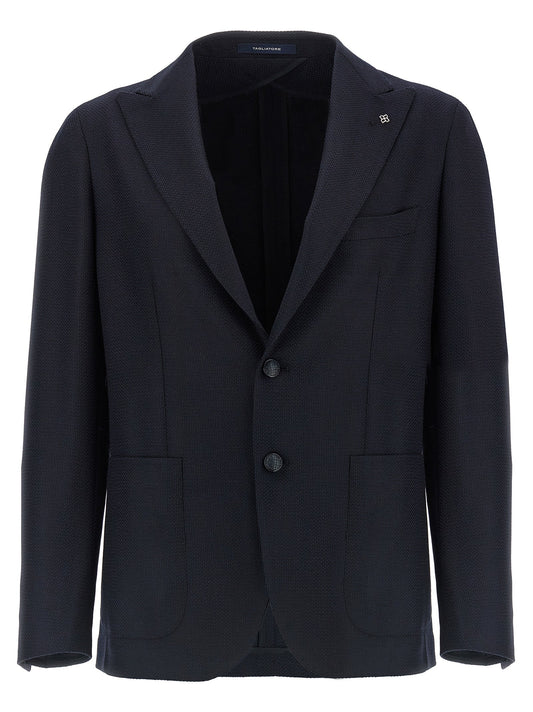 Tagliatore Tagliatore Micro Squares Blazer - Image 1
