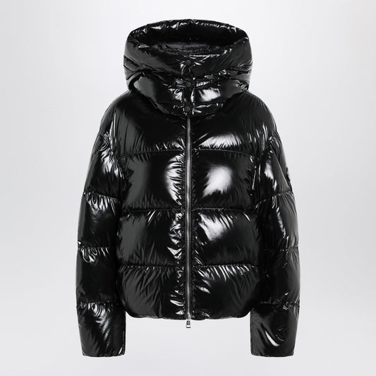 Moncler モンクラーxエドワードエンニンフルブラックシャイニーナイロンフード付きジャケット - Image 1