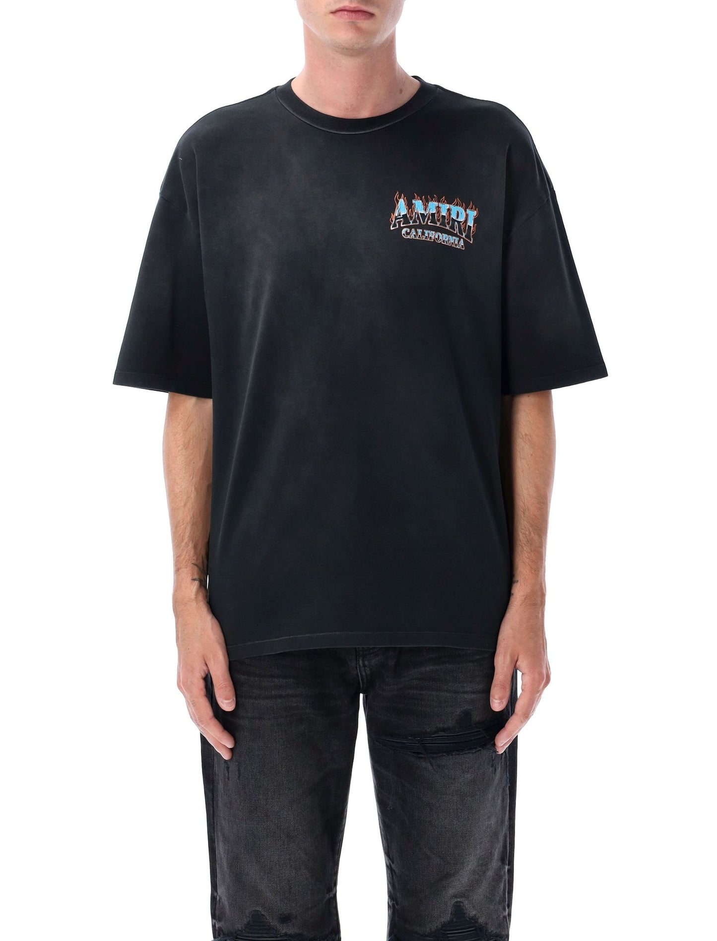 Amiri アミリTシャツとポロスブラック - Image 1