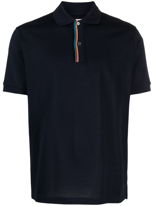 Paul PS By Paul Smith Signature Stripe Cotton Polo Shirt - Image 1