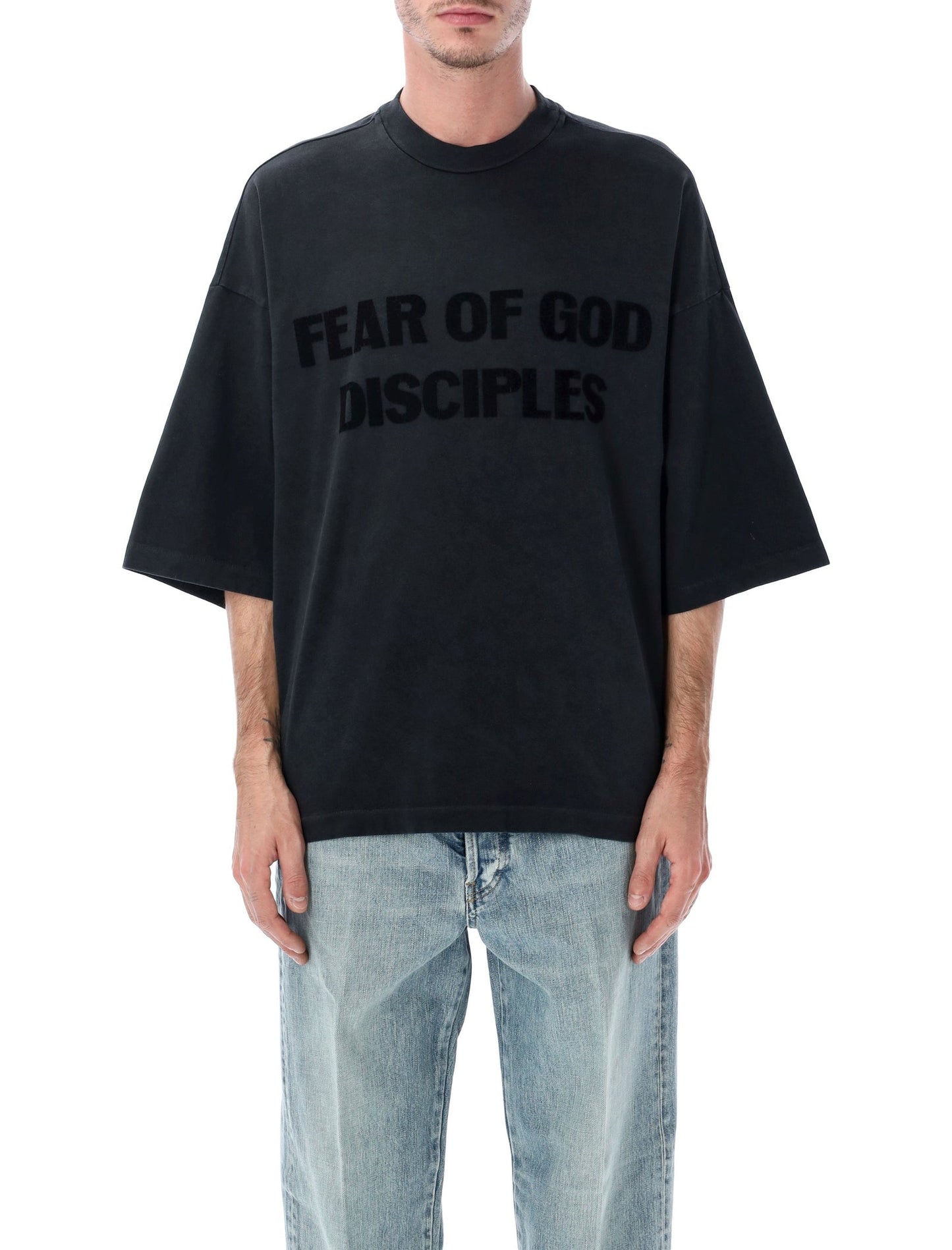Fear Fear Of God T シャツとポロシャツ ブラック - Image 1