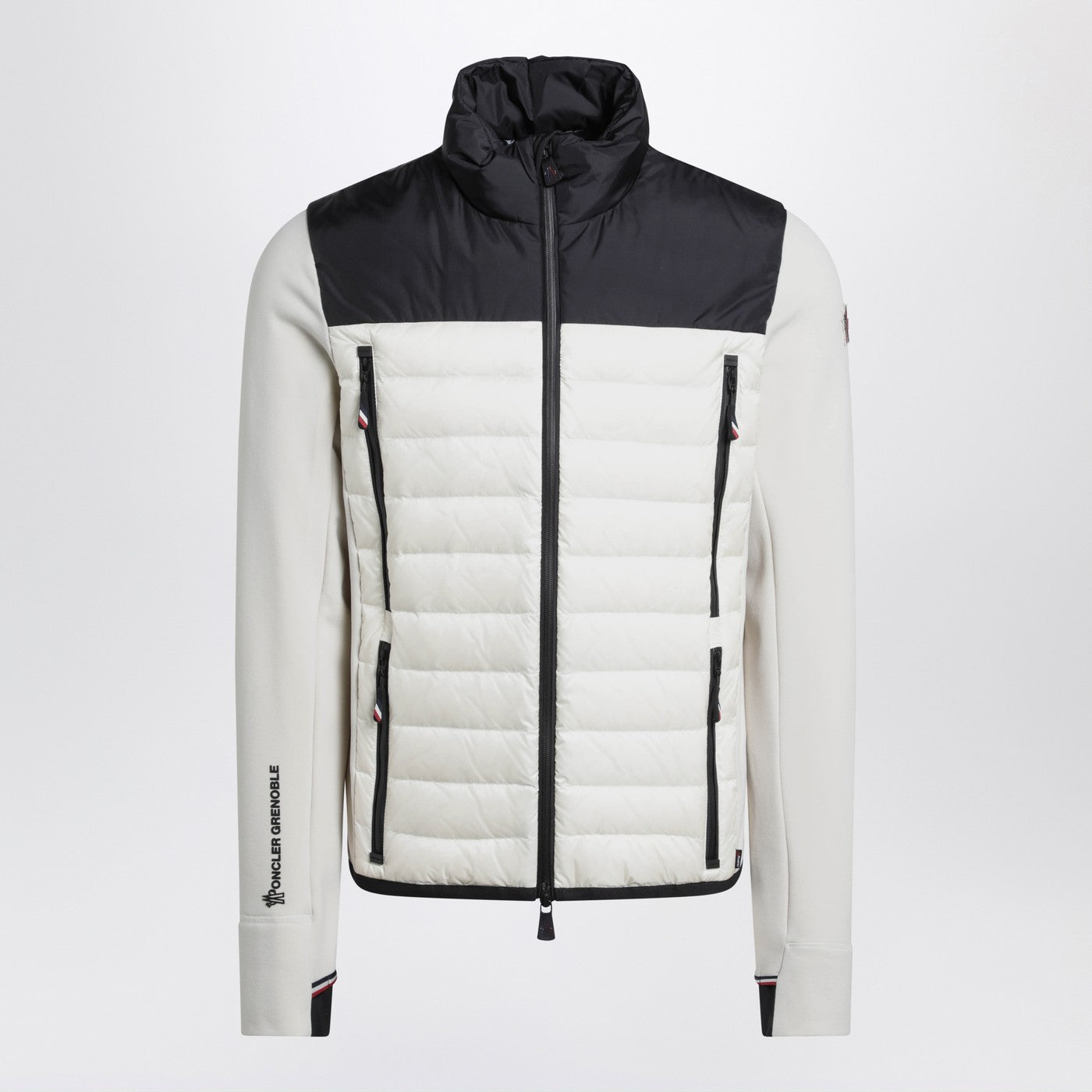 Moncler モンクレール グルノーブル ポーラテック パッド入りスウェットシャツ ベージュ/ブラック - Image 1