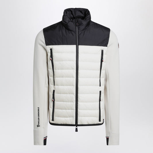 Moncler モンクレール グルノーブル ポーラテック パッド入りスウェットシャツ ベージュ/ブラック - Image 1