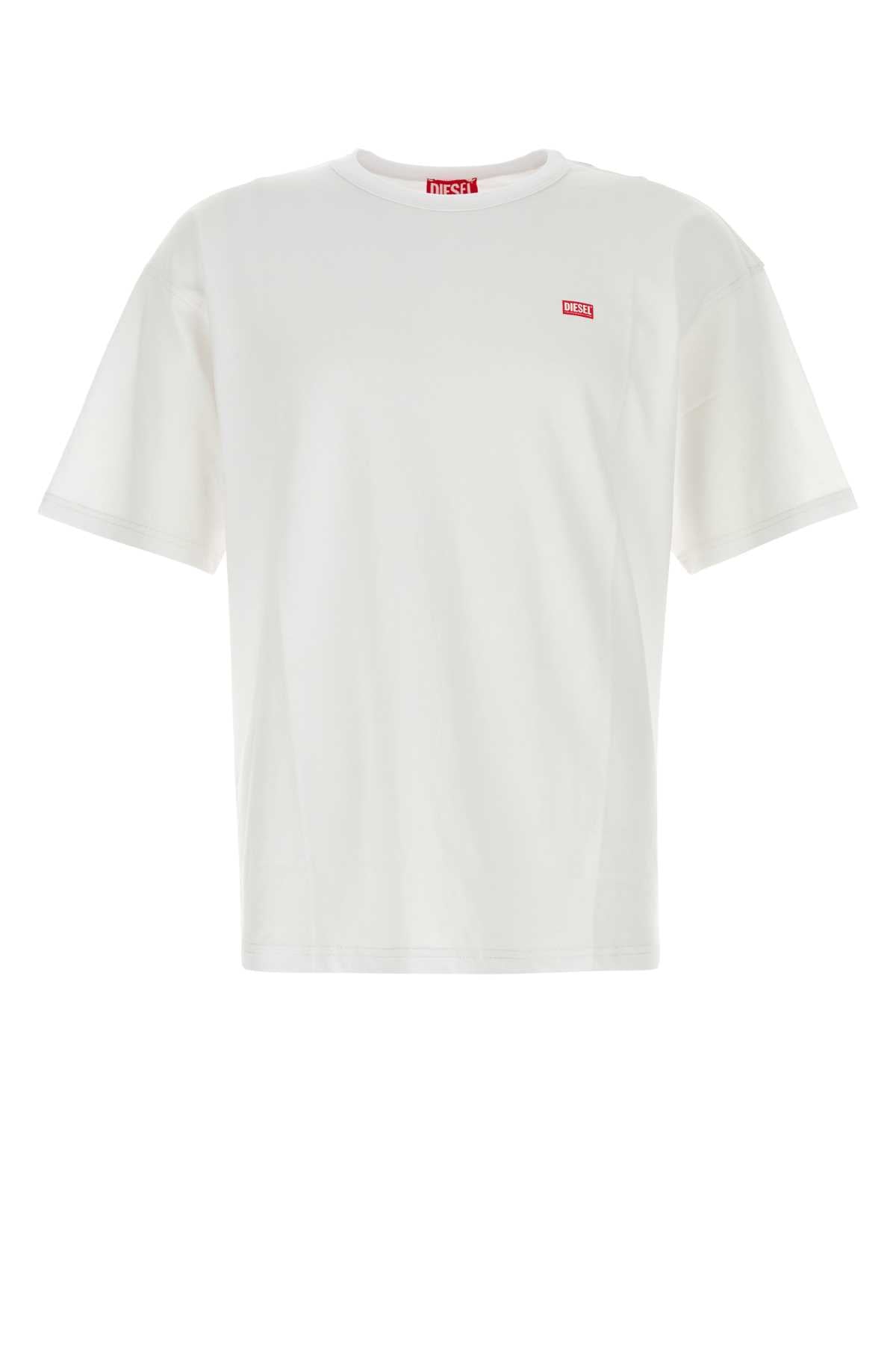 Diesel ディーゼルホワイトコットンTボックスR30 Tシャツ - Image 1