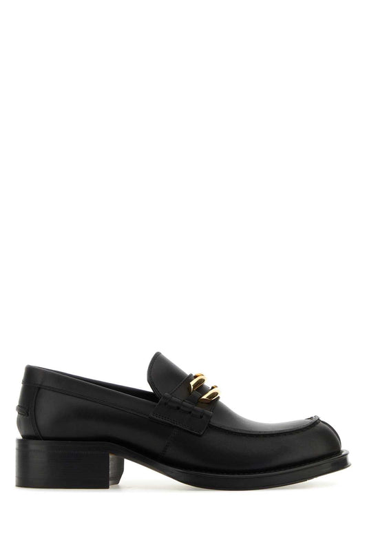 Lanvin ランバンブラックレザーメドレーローファー - Image 1
