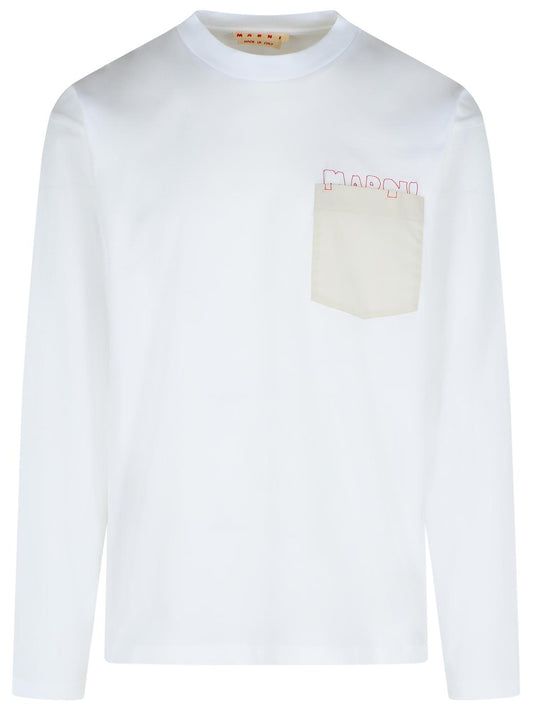 Marni マルニホワイトコットンTシャツ - Image 1