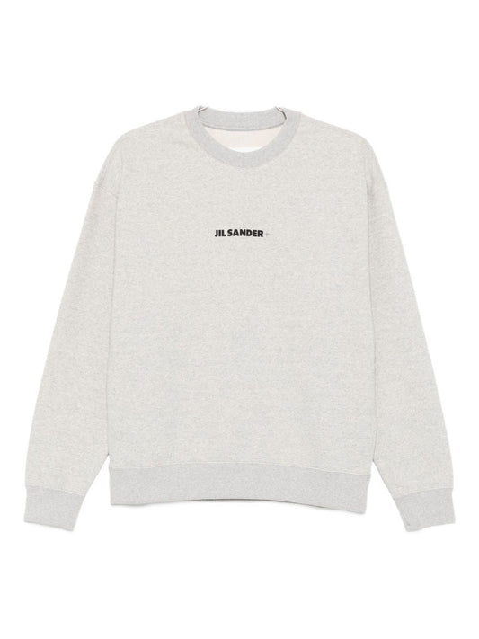 Jil Jil Sander Plus Logo Cotton Crewneck Sweatshirt - Image 1