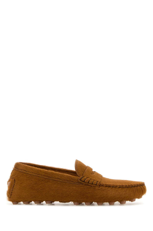 Tods トッド 'S キャラメルの子牛の髪のローファー - Image 1