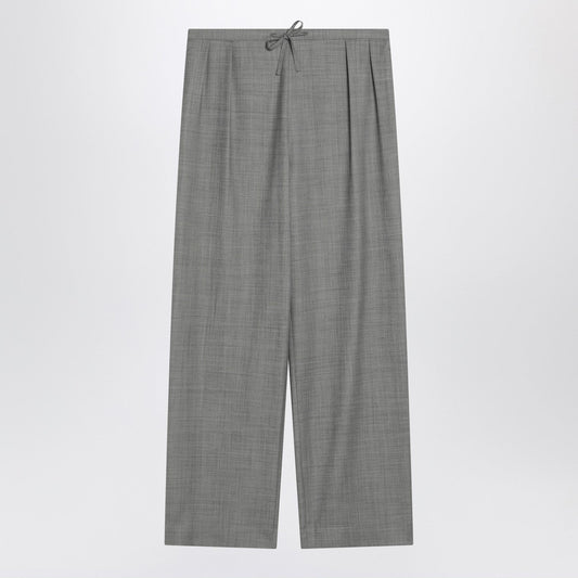 Loulou Loulou Studio Grey Wide Pants With Drawstring - Image 1