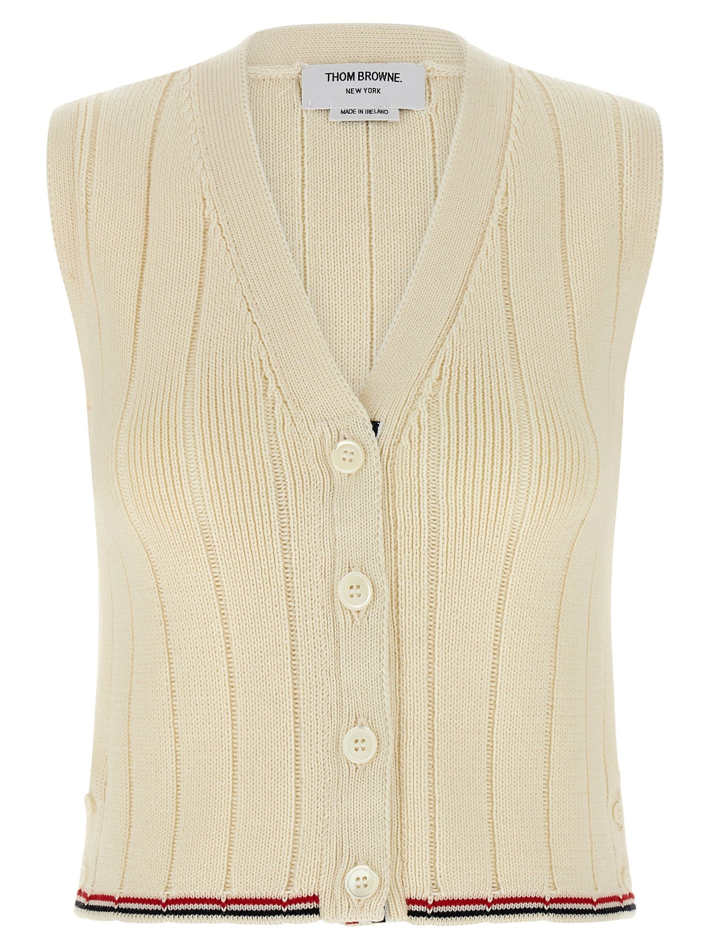 Thom Thom Browne RWB Intarsiaベスト - Image 1