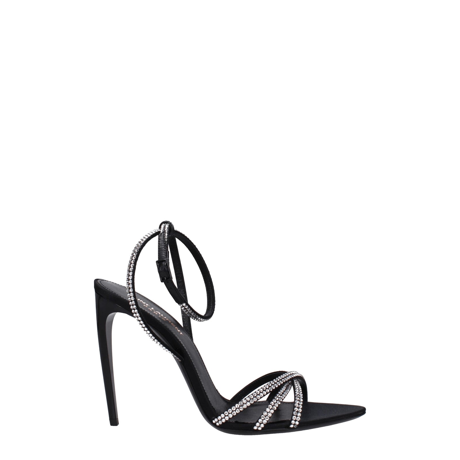 Saint セントローランサンダルAva女性サテンブラック - Image 1