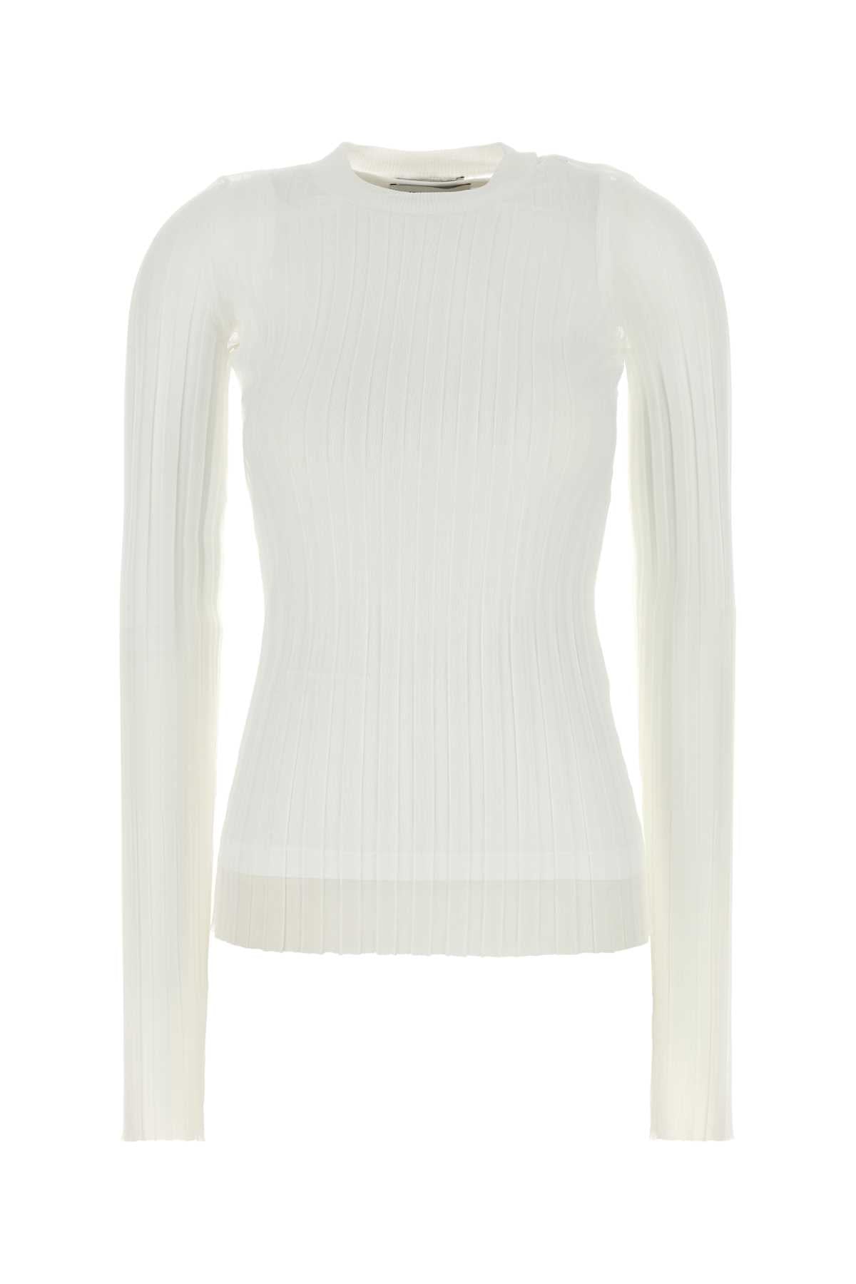 Sportmax SportMax White Organza Acino1234 Top - Image 1