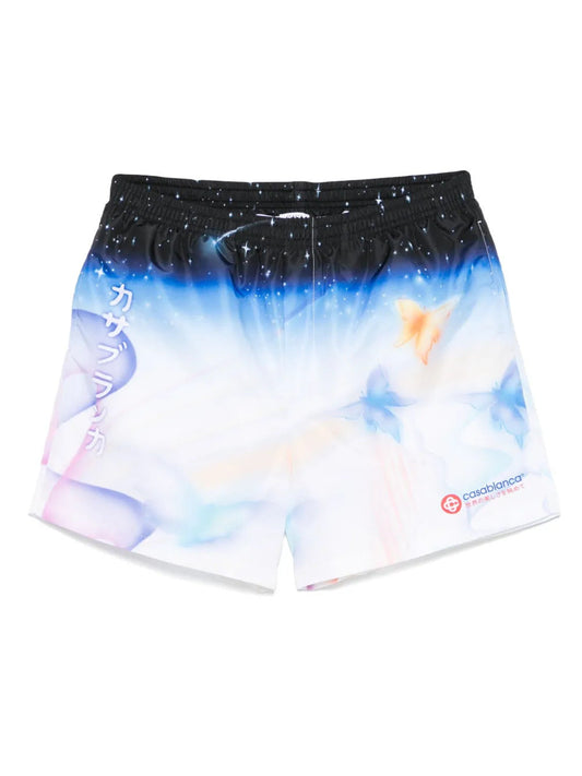Casablanca Casablanca Casablanca Galactic Connection Swim Shorts - Image 1