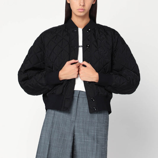 Jil Jil Sander Quilted Black Bomber - Image 1