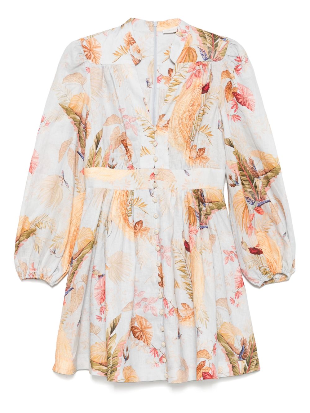 Zimmermann Zimmermann Ascension Linen Mini Dress - Image 1