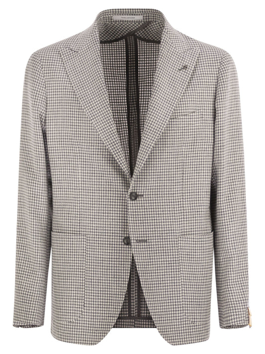 Tagliatore Tagliatore Montecarloリネンとコットンジャケット - Image 1