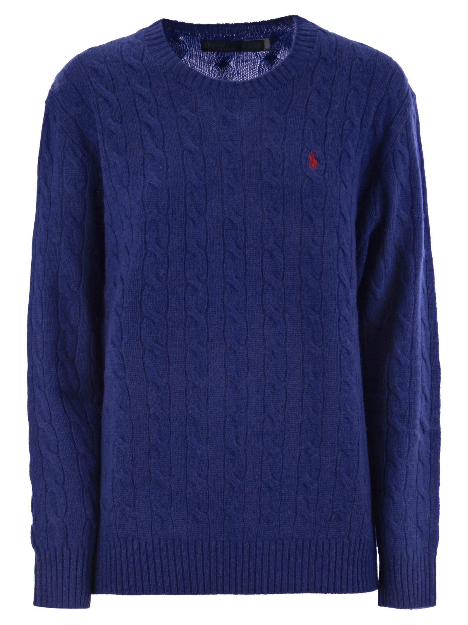 Polo ポロラルフローレンはウールとカシミアクルーネックを編みました - Image 1