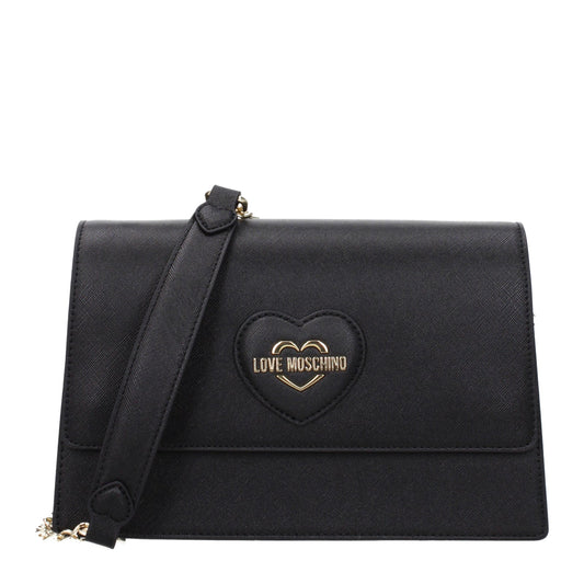 Moschino モスキーノのショルダーバッグが大好きな女性ポリウレタンブラック - Image 1