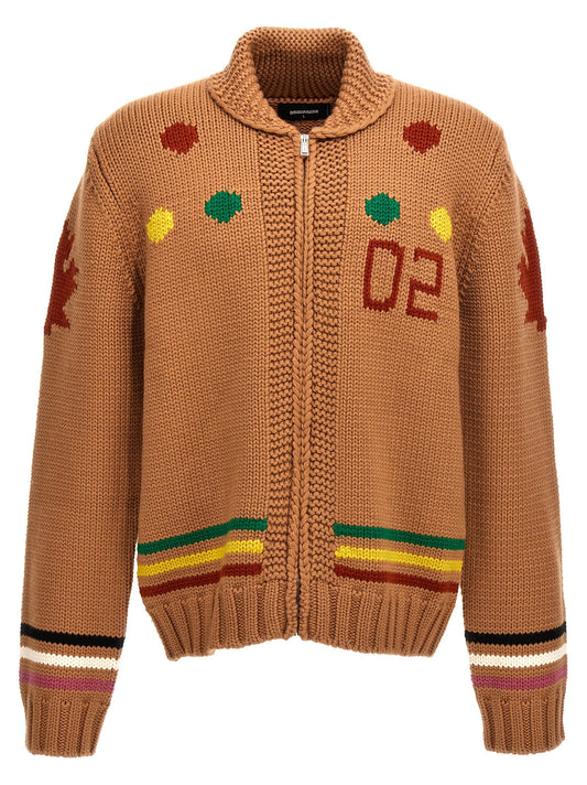 Dsquared2 Dsquared2 Jacquard Cardigan - Image 1