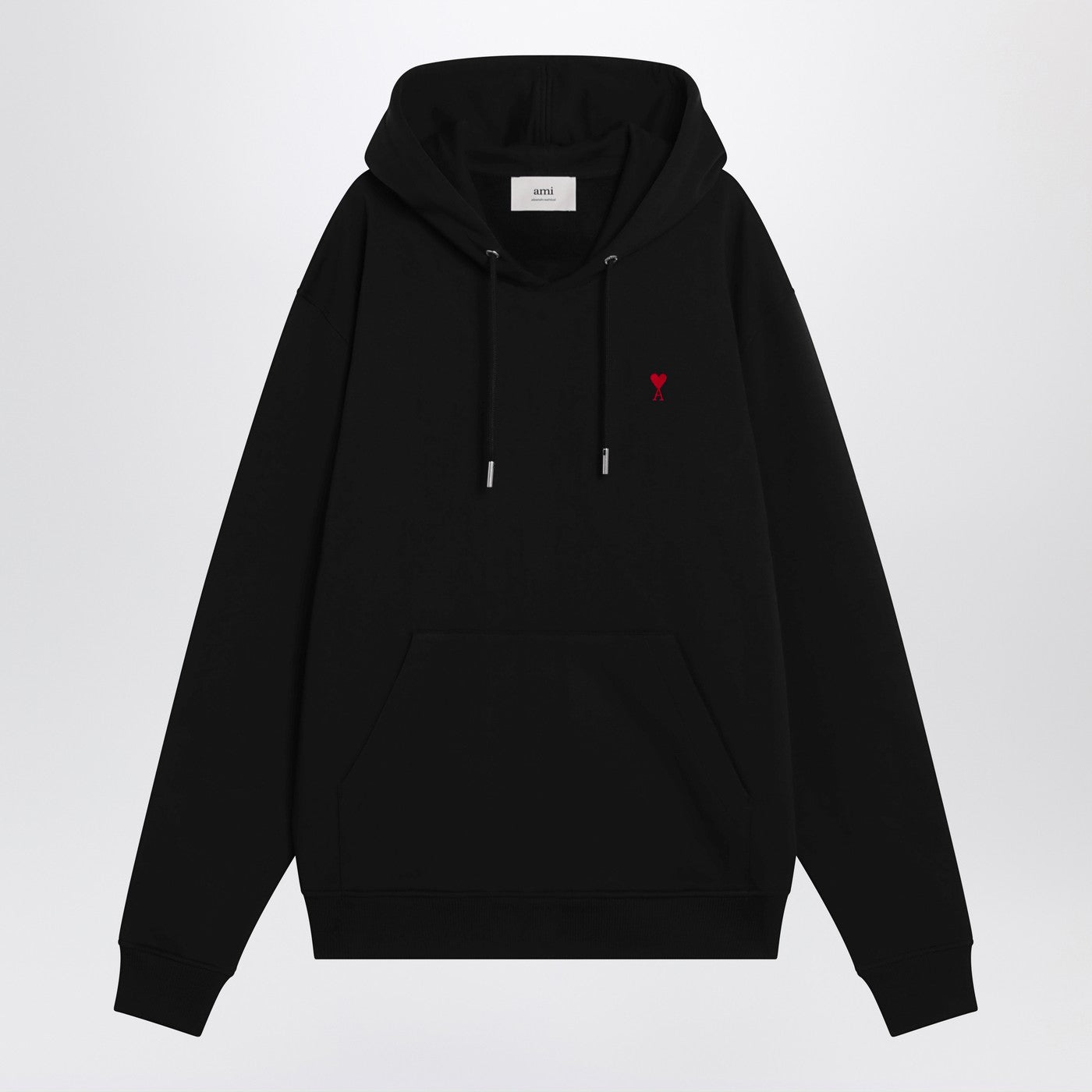 Ami Ami Paris Black Ami De Coeur Hoodie - Image 1