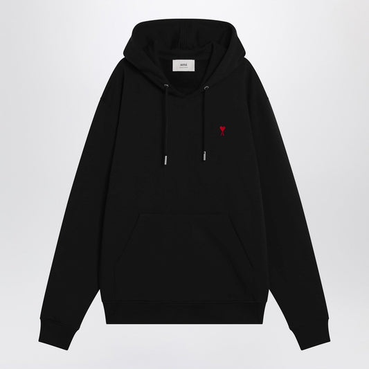 Ami Ami Paris Black Ami De Coeur Hoodie - Image 1