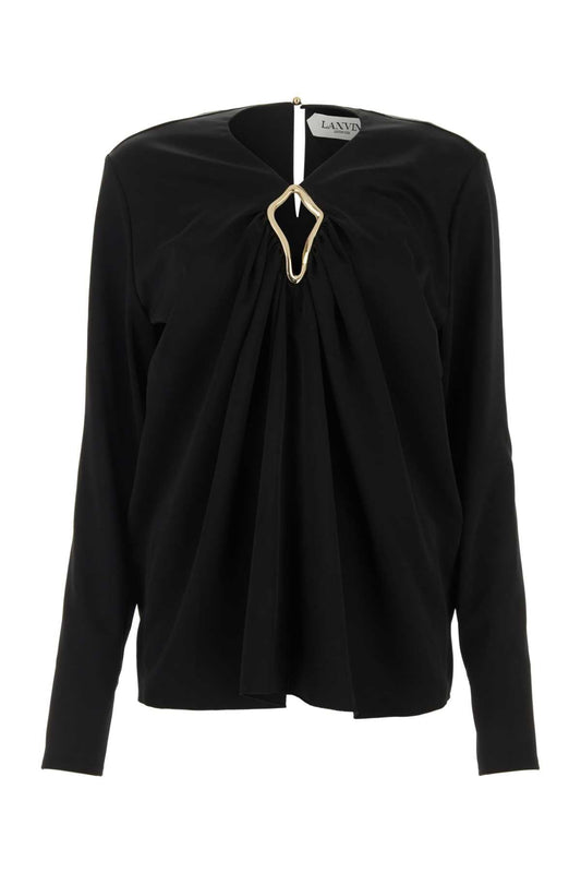 Lanvin Lanvin Black Triacetate Blendブラウス - Image 1