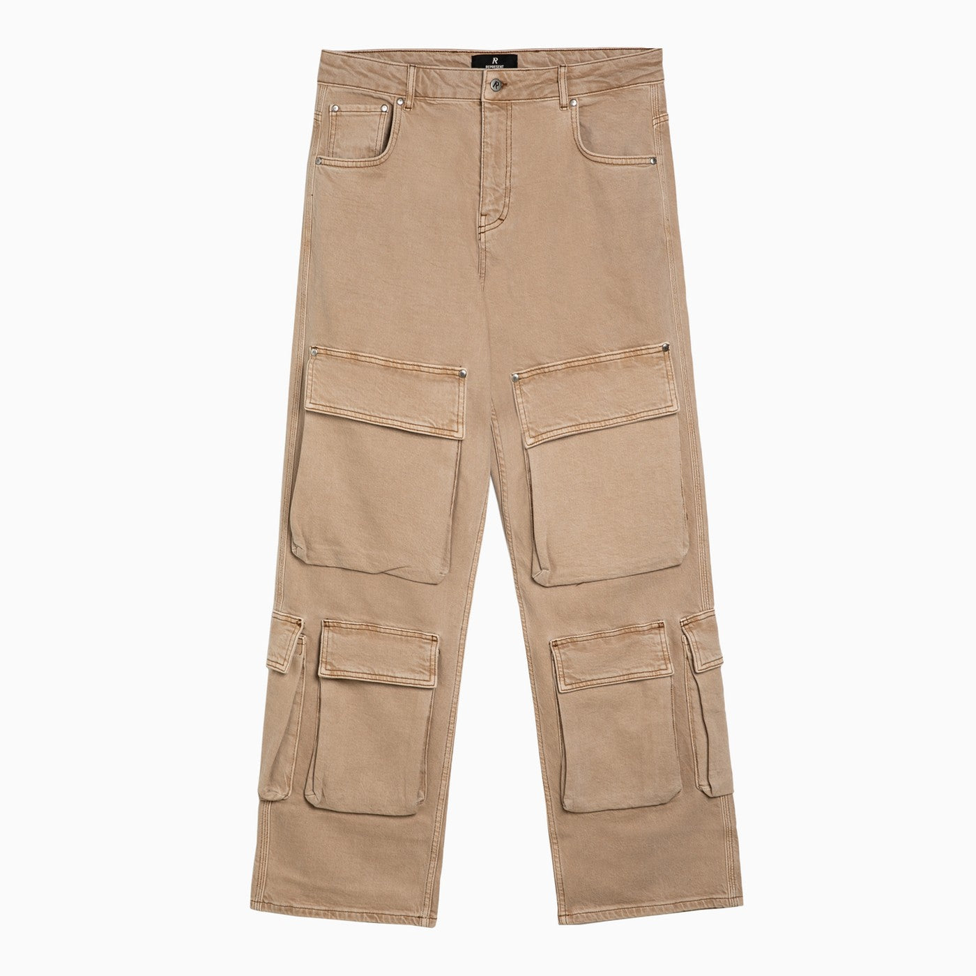 Represent R3 Ca Beige Denim Cargoズボンを代表します - Image 1