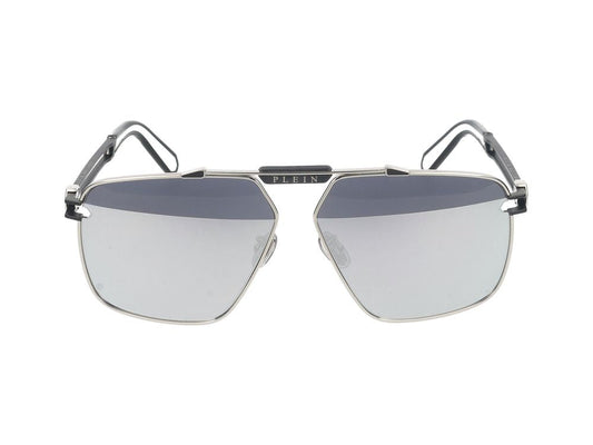 Philipp サングラスフィリッププレインSPP049 M K07 X Palladio Lucido C/Parti Nero Semilucido/11/145 - Image 1