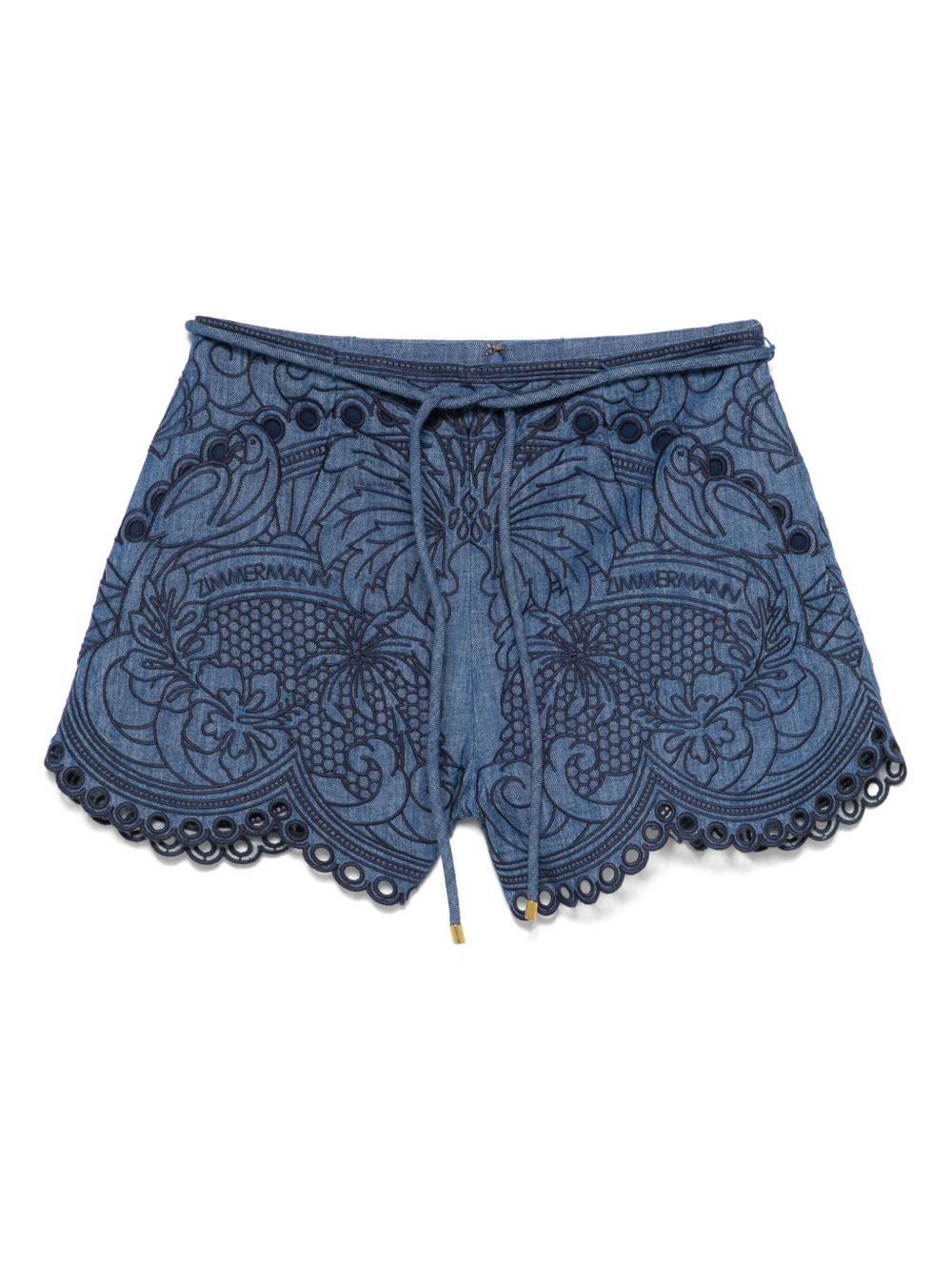 Zimmermann ZIMMERMANN COCO刺繍デニムショーツ - Image 1