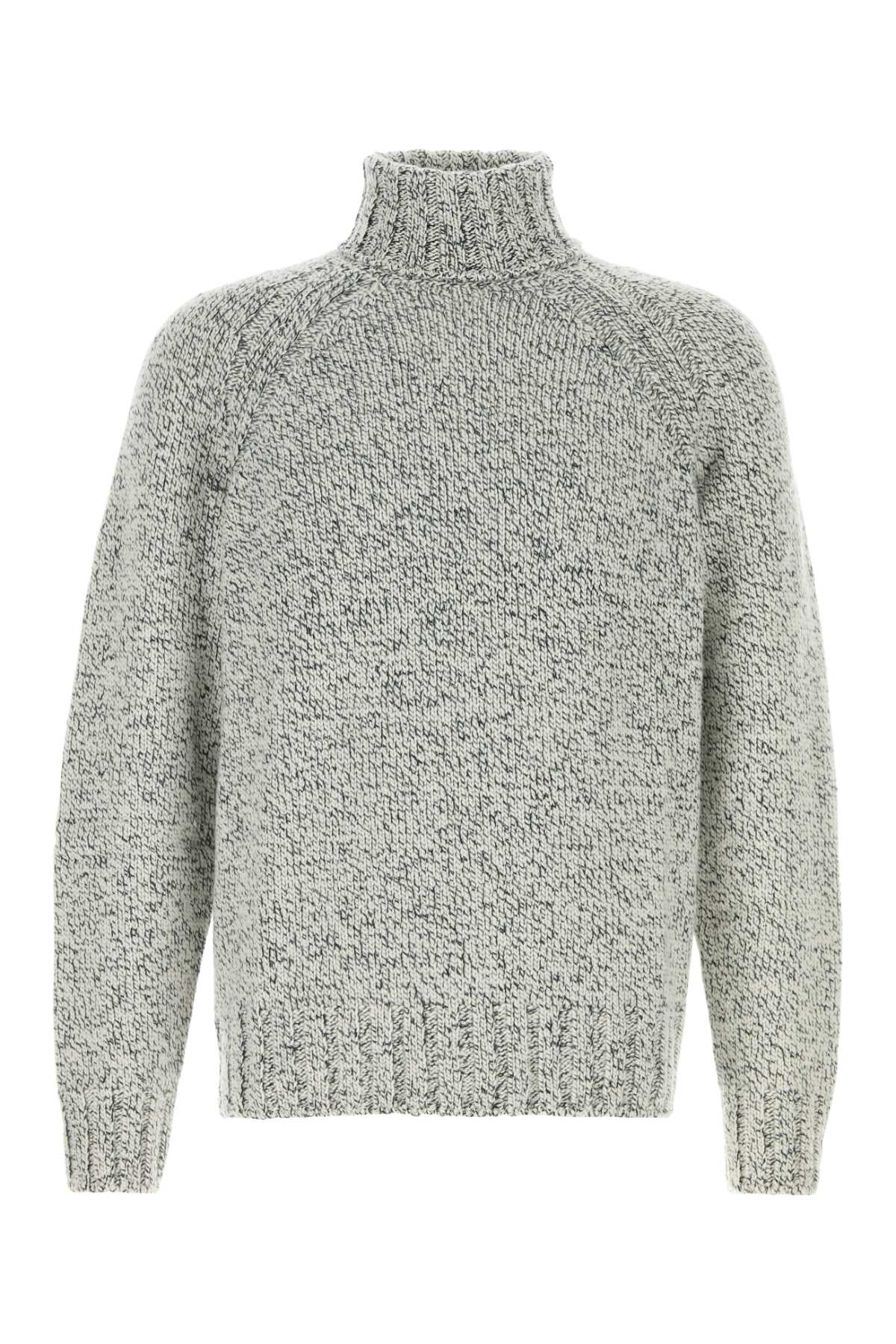 Zegna Zegna ツートーン カシミア ブレンド セーター - Image 1