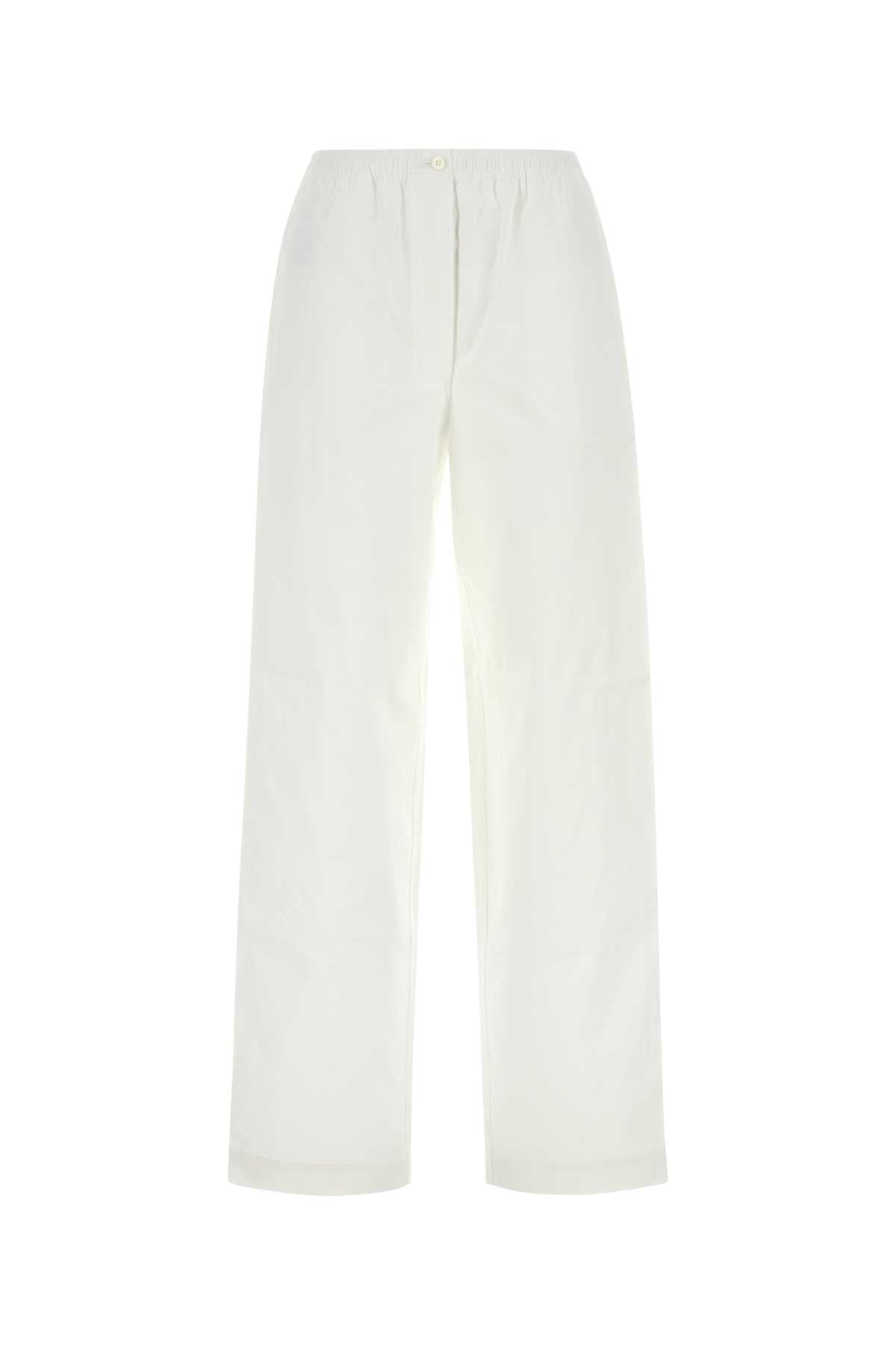 Miu Miu Miu White Poplin Pajama Pant - Image 1