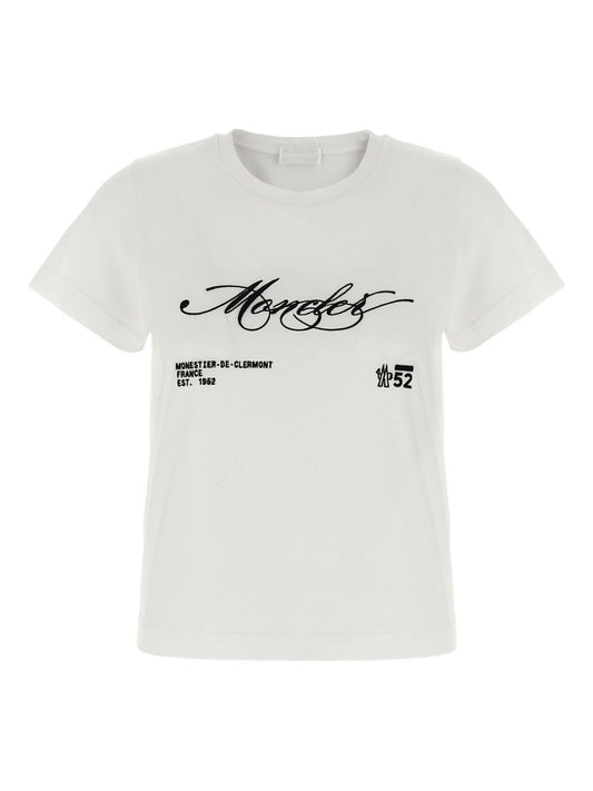 Moncler モンクラーロゴコットンTシャツ - Image 1
